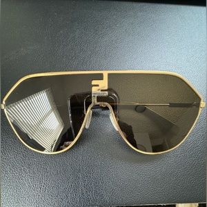 Fendi Gold FF Match sunglasses, unisex
